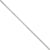 14K White Gold Box Chain