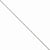 14K White Gold Box Chain Anklet