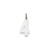 Medium Polished Number 4 Charm in 14k White Gold
