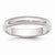 14k White Gold 4mm Milgrain Half Round Wedding Band