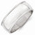 10k White Gold 8mm Milgrain Half Round Wedding Band