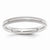 10k White Gold 3mm Milgrain Comfort Fit Wedding Band