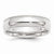 14k White Gold 6mm Milgrain Comfort Fit Wedding Band