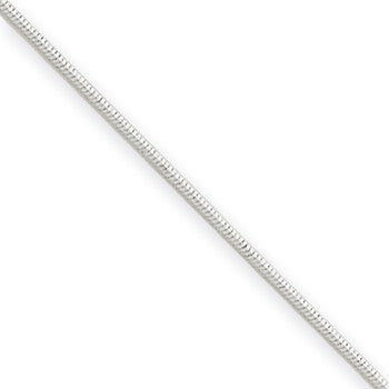 14K White Gold Octagonal Snake Chain
