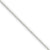 14K White Gold Octagonal Snake Chain