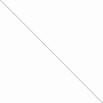 14K White Gold Round Snake Chain