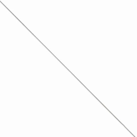 14K White Gold Round Snake Chain Anklet