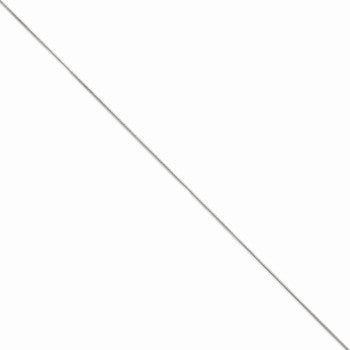 14K White Gold Round Snake Chain