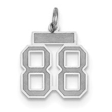 14k White Gold Small Satin Number 88 Charm hide-image