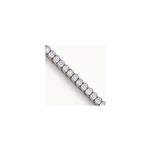 14K White Gold AA Diamond Tennis Bracelet