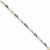 14K Yellow Gold Completed Open-Link Diamond Tanzanite Bracelet