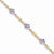 14K Yellow Gold Completed Fancy Floral Diamond Tanzanite Bracelet