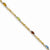 14K Yellow Gold Completed Fancy Genuine Diamond & Gemstone Rainbow Bracelet