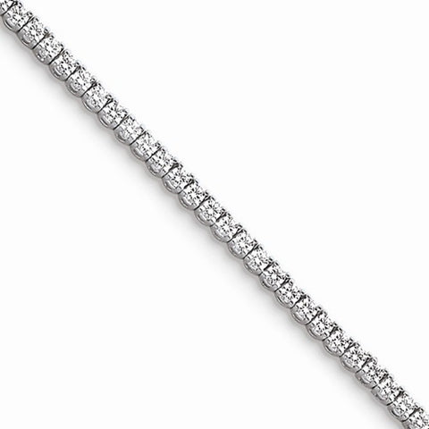 14K White Gold AA Diamond Tennis Bracelet