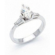 Platinum AAA Diamond Engagement Ring