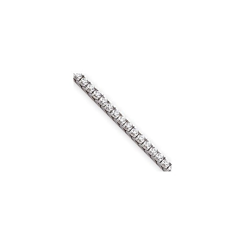 14K White Gold AA Diamond Tennis Bracelet