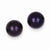 14k Yellow Gold 8-9mm Black Round Freshwater Cultured Pearl Stud Earrings