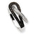 14k White Gold Black & White Diamond Ring
