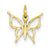 14k Gold Butterfly Charm hide-image