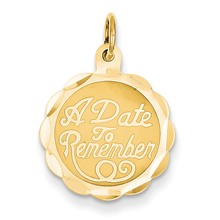 14k Gold A Date to Remember Charm hide-image