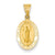 14k Gold Our Lady Of Guadalupe Medal Charm hide-image