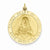 14k Gold Sacred Heart of Jesus Medal Pendant, Pendants for Necklace