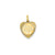 Merry Christmas Heart Disc Charm in 14k Gold