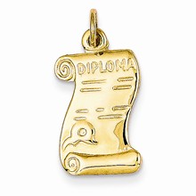 14k Gold Diploma Charm hide-image