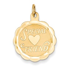 14k Gold Special Friend Charm hide-image