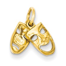 14k Gold Comedy/Tragedy Charm hide-image