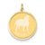14k Gold Beagle Disc Charm hide-image