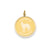 German Shepard Disc Charm in 14k Gold