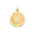 Baseball Disc Charm in 14k Gold