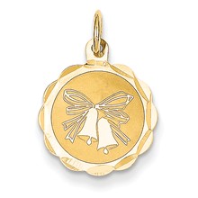 14k Gold Wedding Bells Charm hide-image