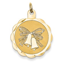 14k Gold Wedding Bells Charm hide-image