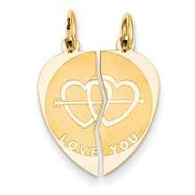 14k Gold Break-apart I Love You Charm hide-image