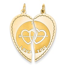 14k Gold Break-apart I Love You Charm hide-image