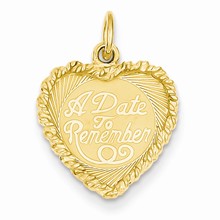 14k Gold A Date to Remember Charm hide-image