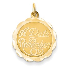 14k Gold A Date to Remember Charm hide-image