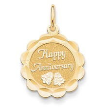 14k Gold Happy Anniversary Charm hide-image