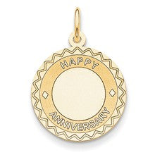 14k Gold Happy Anniversary Charm hide-image