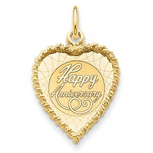 14k Gold Happy Anniversary Charm hide-image
