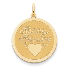 14k Gold Happy Anniversary Charm hide-image