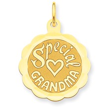 14k Gold Special Grandma Disc Charm hide-image