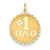 14k Gold #1 Dad Charm hide-image