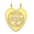 14k Gold Mizpah Charm hide-image