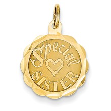 14k Gold Special Sister Charm hide-image