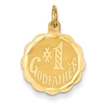 14k Gold #1 Godfather Charm hide-image