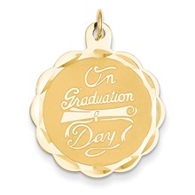 14k Gold Graduation Day with Diploma Charm hide-image