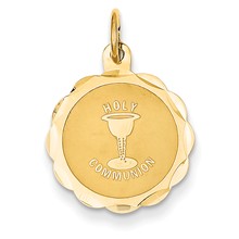 14k Gold Holy Communion Disc Charm hide-image